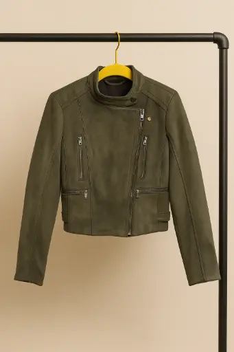 [CH014] Chumpa Color Verde Muzgo Marca Banana Republic talla Small 