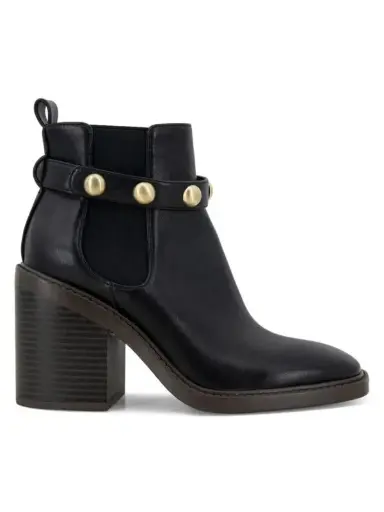 [SAN148] Botines punta cuadrada marca Kensie Color negro Talla 37.5 