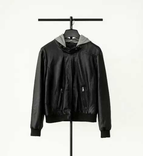 [CH027] Chumpa Color Negra Marca New Look talla Large