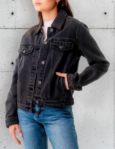 [ROP-024] Chumpa de lona Marca Old Navy Color Negro Talla S