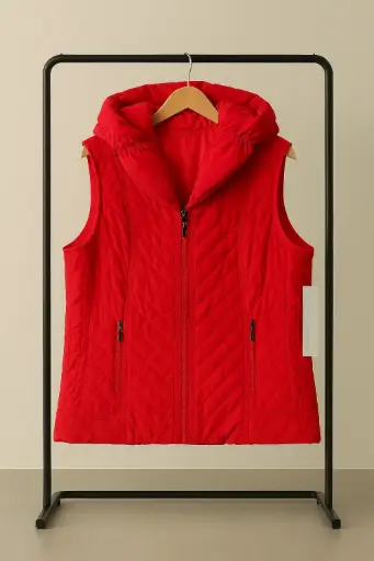 [ROP-050] Chaleco Marca Laura Ashley Color Rojo Talla L