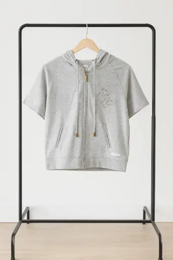 [ROP-060] Chaleco Marca Baby Phat Color Gris Talla L