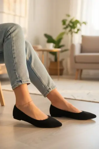 [SAN198] Flats marca Madden Girl color Negro Talla 40 