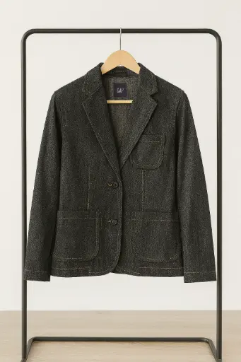 [ROP-066] Chumpa Color Azul Marca Gap talla M