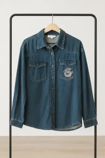 [ROP-067] Chumpa Color Azul Marca Teenie weenie talla L