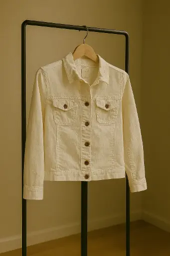 [ROP-078] Chumpa Color Blanco Marca Gap talla XS