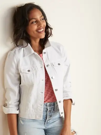 [ROP-086] Chumpa Color Blanco Marca Old Navy talla L