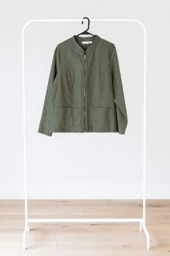 [ROP-089] Chumpa Color Verde Olivo Marca Denim + company talla XL