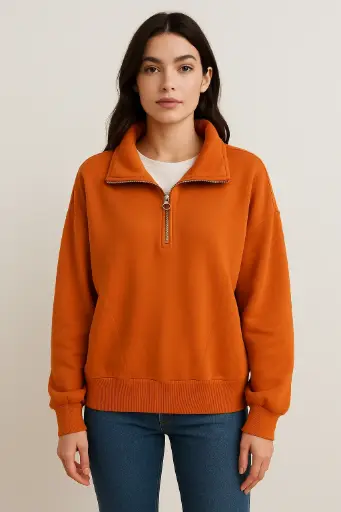[ROP-063] Sudadera Color Zapote Marca A. New . Day talla XL
