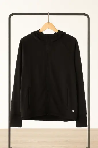 [ROP-072] Sudadera Color Negro Marca Hurley talla L