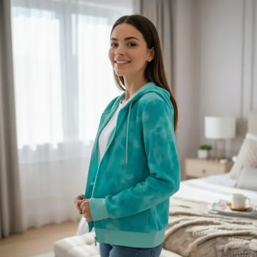 [ROP-094] Sudadera Color Turqueza Marca Xersion Kids Talla L