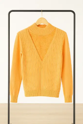 [ROP-068] Sueter Color Naranja Marca Fashion talla S 