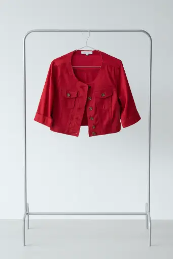 [ROP-100] Chaleco Color Rojo Marca Net Jeans talla M 