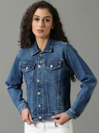 [ROP-135] Chumpa de lona Color Azul Marca Old Navy talla S 