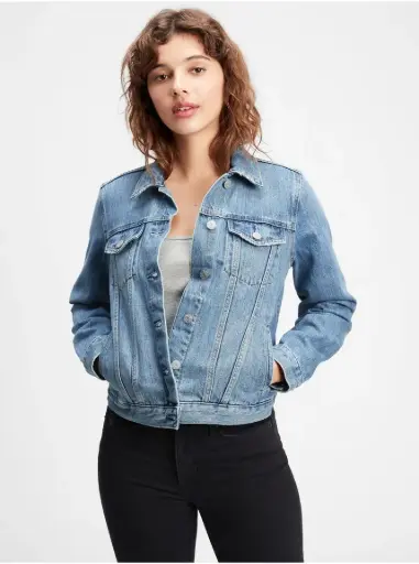 [ROP-136] Chumpa de lona Color Azul Marca Gap talla XS 