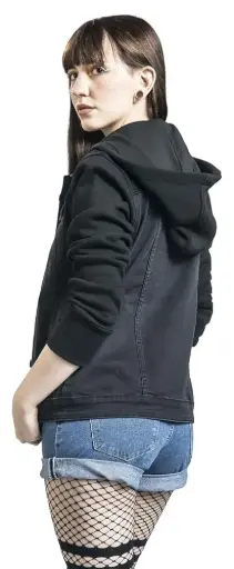 [ROP-148] Chumpa de lona Color Negro Marca CiSono Denim Collection talla XL 
