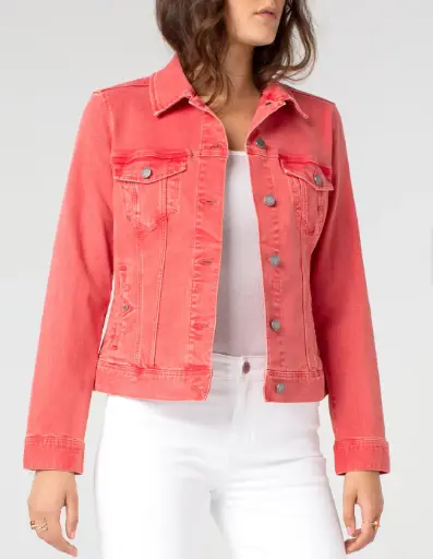 [ROP-149] Chumpa de lona Color Coral Marca Liverpool talla XS 