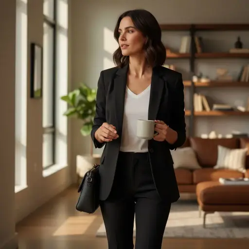 [ROP-205] Saco Color Negro Marca New York & Company talla S / 4 