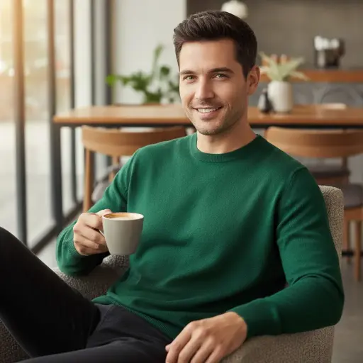 [ROP-236] Sueter Color Verde Marca Loft Talla L	 