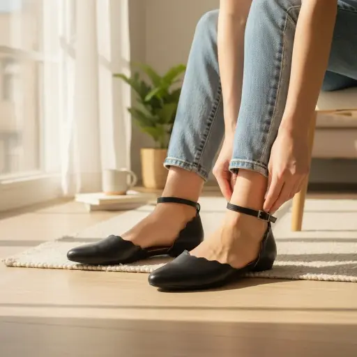 [MARIAJOSÉ-03] Flats María José semipiel negra Talla 40 (D)