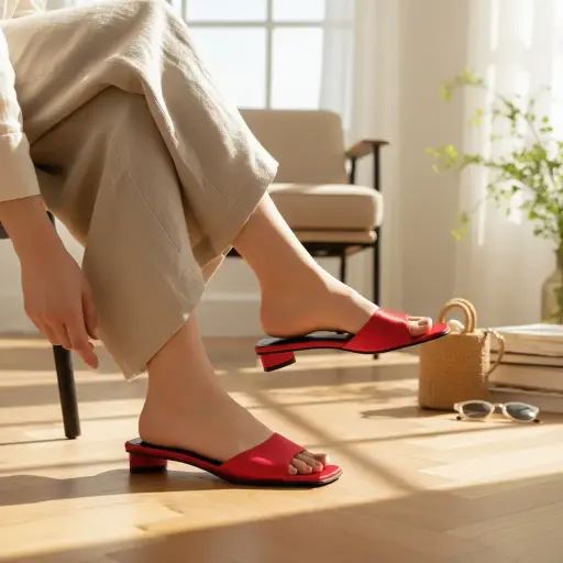 [SAN273] Tacones Marca Chadwick´s Color rojo intenso satinado tacón block heel 2cm Talla 37