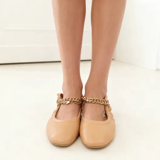 [SAN289]  Flats Marca Shoedazzle Color Piel Talla 37 