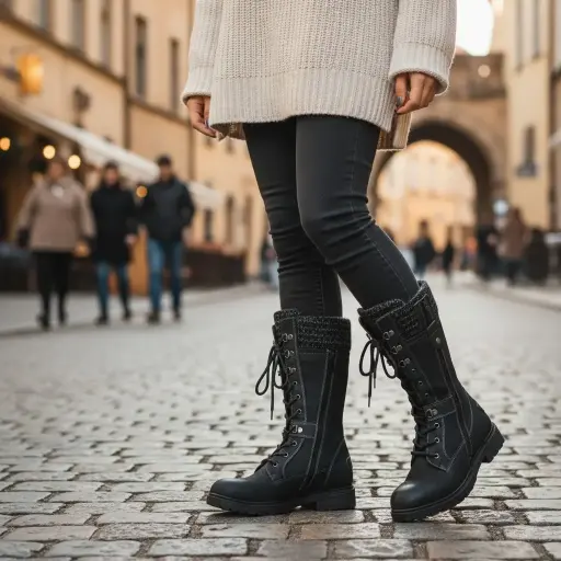 [SAN351] Botas marca Patrizia by Spring Step Color Negras Talla 39