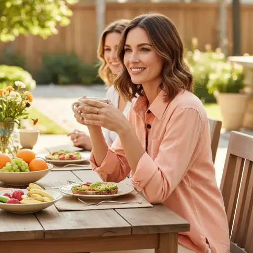 [ROP-286] Chumpa Color Melon Marca Cold Water Creek Talla L		 