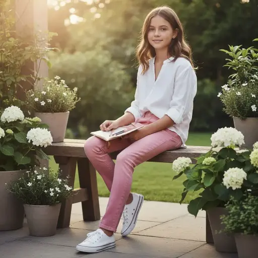 [ROP-328] Pantalón Color Palo Rosa Marca Wax Jean Talla 9 (niña)		 