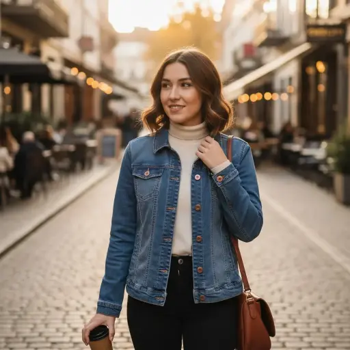 [ROP-338] Chumpa Color Azul Marca Cavalini Talla S	 