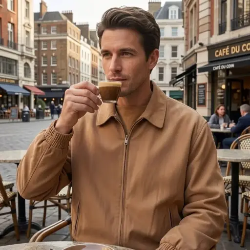 [ROP-351] Chumpa Color Beige Marca Weatherproof Talla L		 