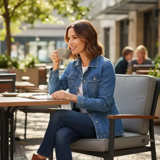 [ROP-352] Chumpa Color Azul Marca Style & Co Talla M	 