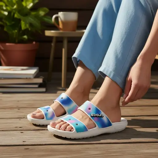 [SAN367] Sandalias marca Crocs Multicolor Talla 37