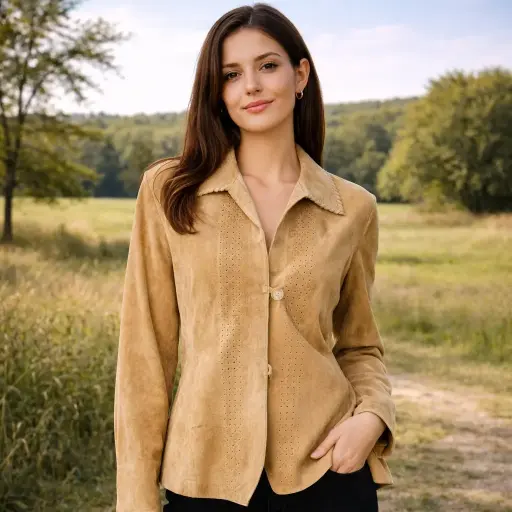 [ROP-393] Chumpa Color Miel  Marca Marsh Landing Talla M		 