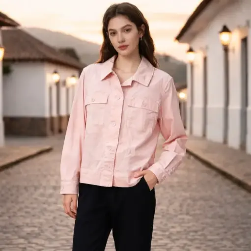 [ROP-396] Chumpa Color Palo Rosa Marca Westport Talla XL		 