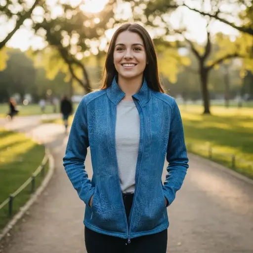 [ROP-401] Sudadera Color Azul craquelado  Marca Prisma Sport Talla S		 