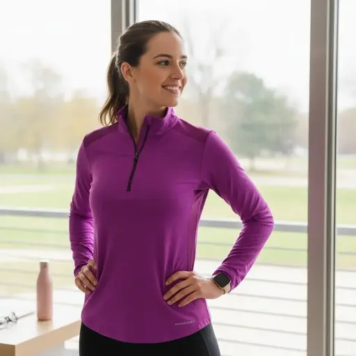 [ROP-441] Sudadera Color Magenta Marca Columbia Talla XL			